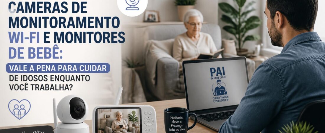 Câmeras de Monitoramento Wi-Fi e Monitores de Bebê: Vale a Pena para Cuidar de Idosos Enquanto Você Trabalha?